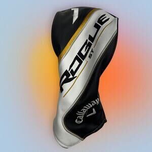 CALLAWAY ROGUE DRIVER HEAD COVER GOLF HEADCOVER BLACK WHITE